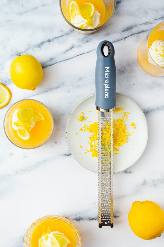 Microplane Premium Zester Reibe Denim blau