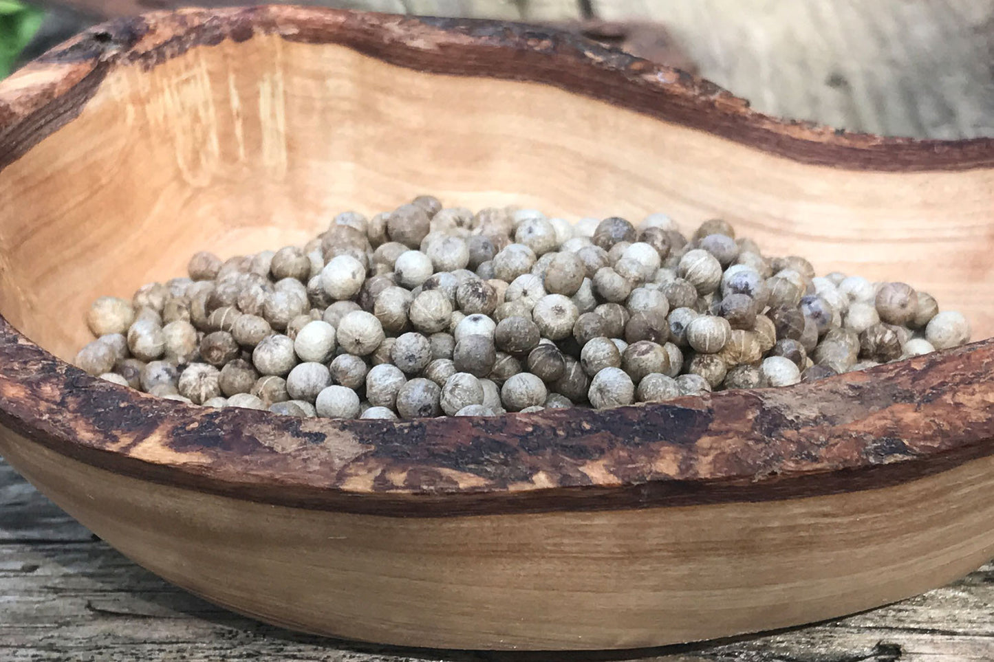 Mühlen-Set mit weißem Kampot Pfeffer