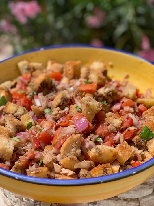 Panzanella mit Fisch