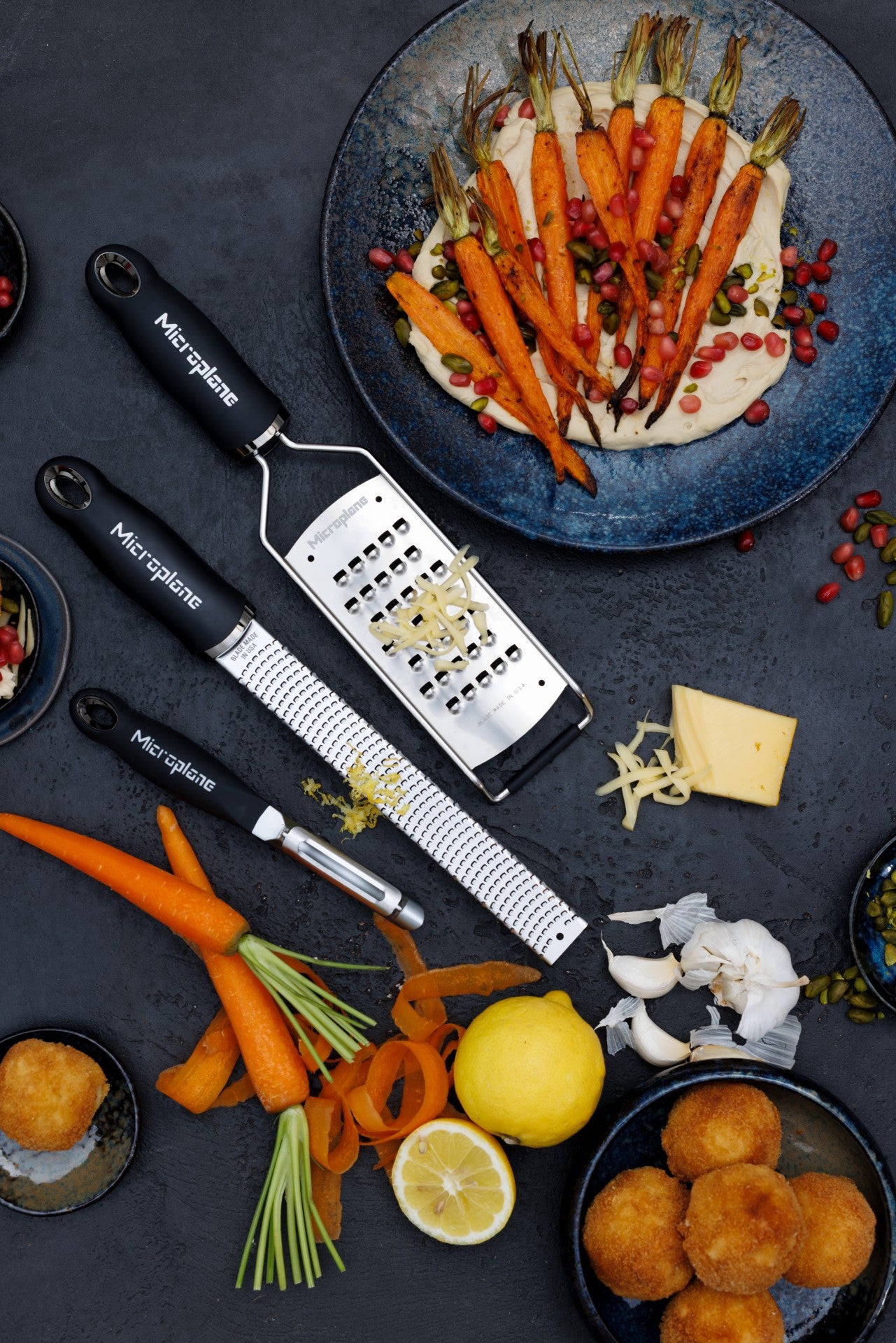 Microplane Gourmet Reiben Set mit Profi-Schäler Geschenkset