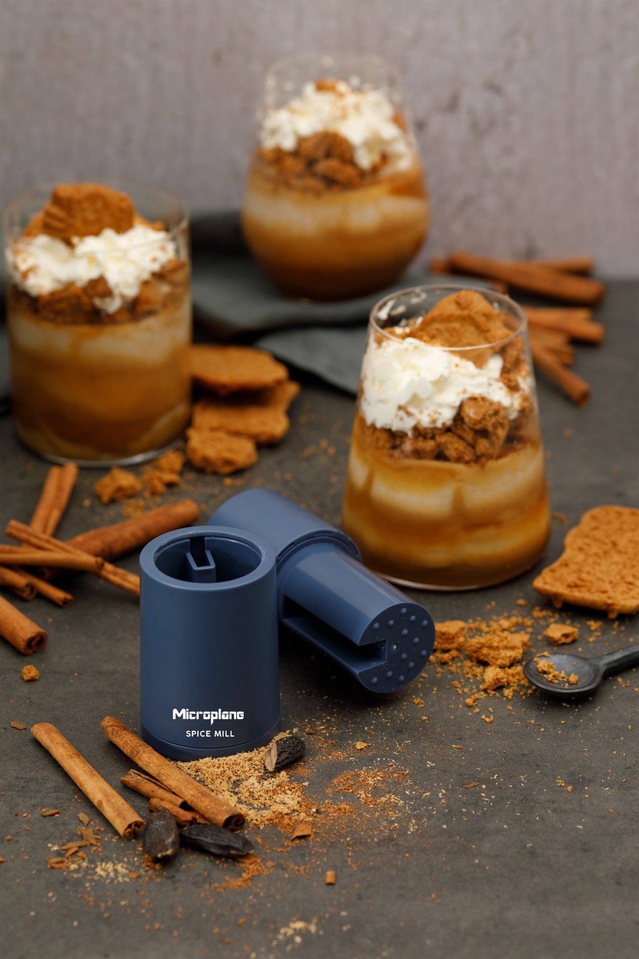 Microplane Gewürzmühle 2in1 Denim Blue