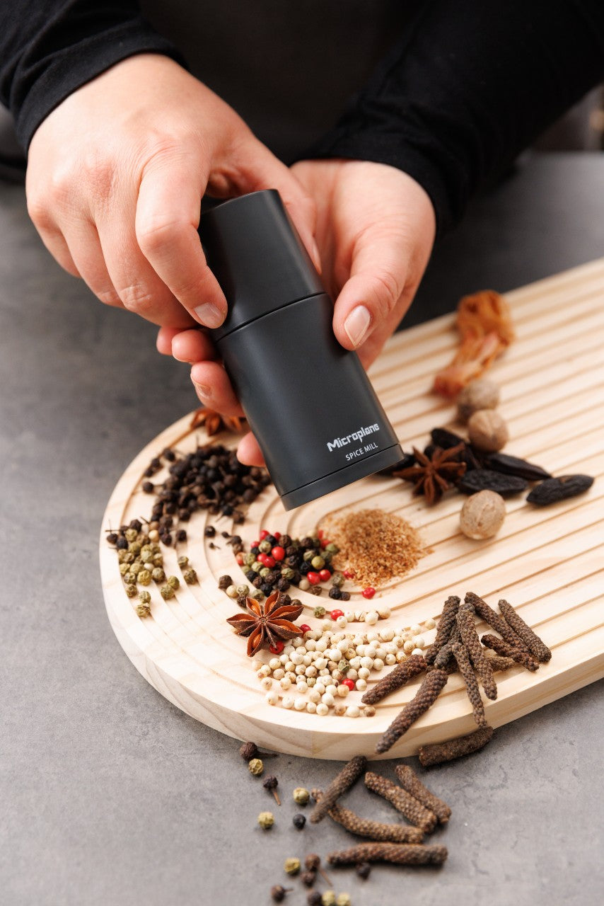 Microplane Gewürzmühle 2in1 Dark Grey