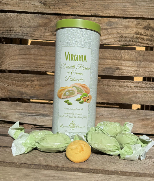 Biscotti Virginia - Pistaziengebäck in ansprechender Metalldose 160 g